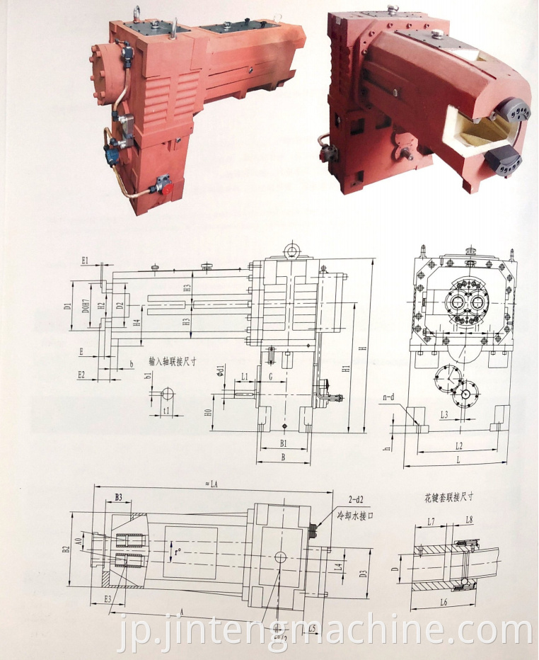 twin screw gearbox for PVC Extrusion production line